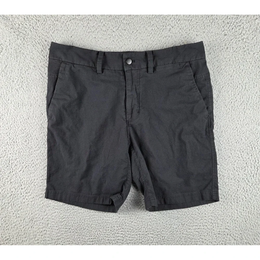 Lululemon Short Mens‎ 34 Black Commission Sport Athleisure Golf Preppy Casual